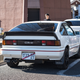 Honda CR-X with temporary dealer plates